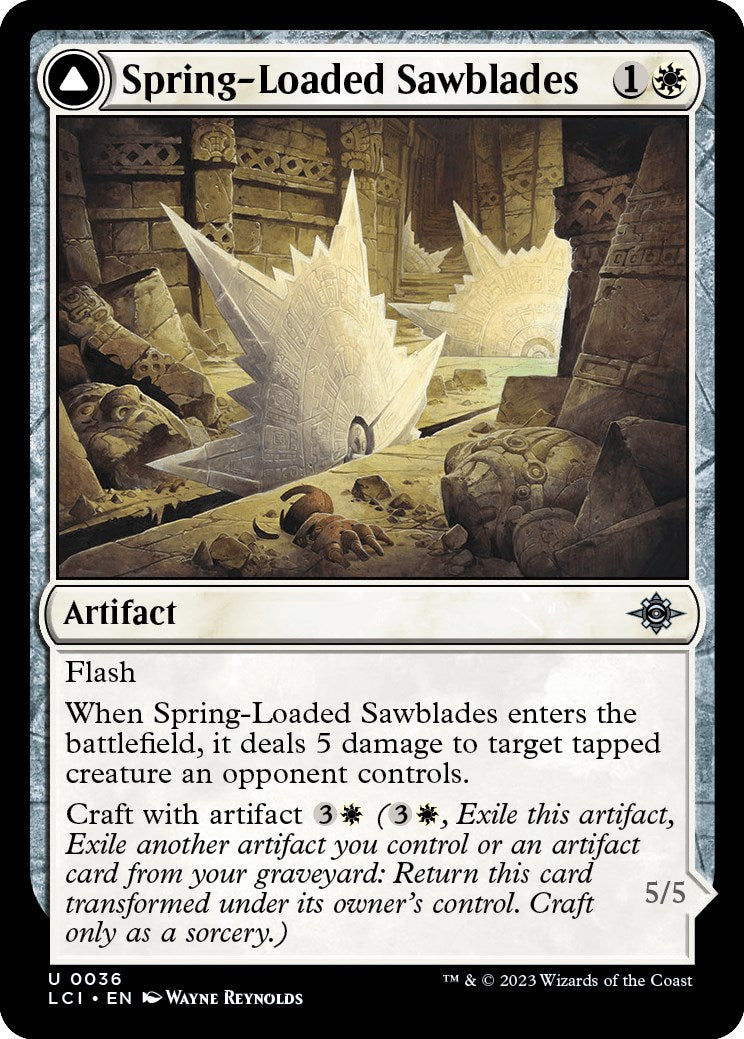 Spring-Loaded Sawblades Spring-Loaded Sawblades