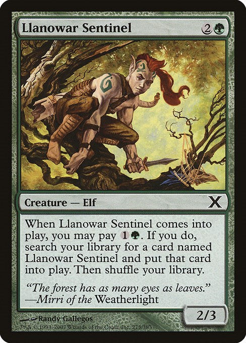Llanowar Sentinel [10E - 275]