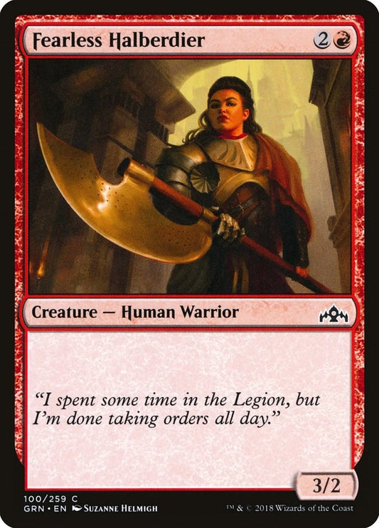 Fearless Halberdier [GRN - 100]