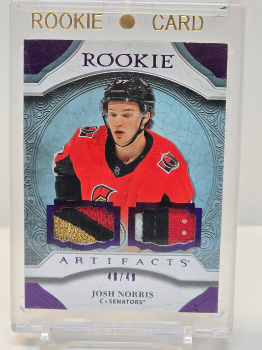 2020-21 Artifacts Materials Purple #174 Josh Norris/49