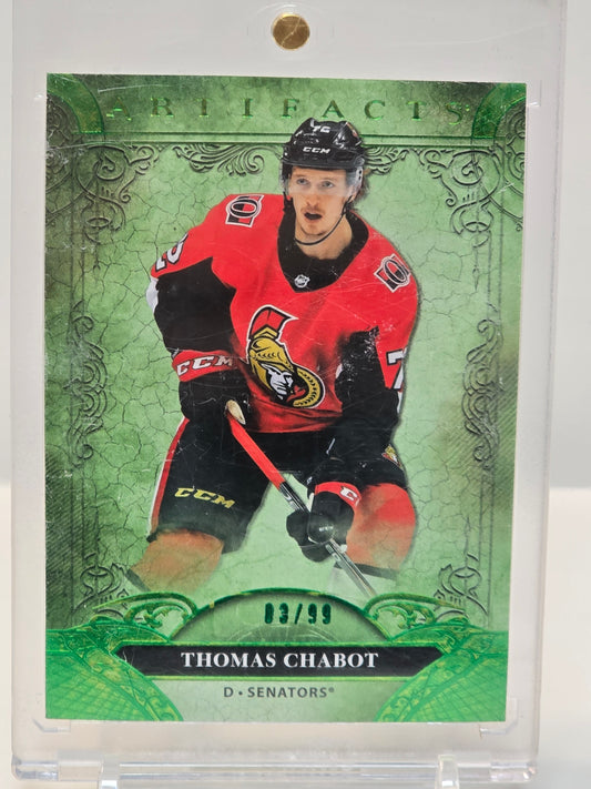 2020-21 Artifacts Emerald #119 Thomas Chabot /99