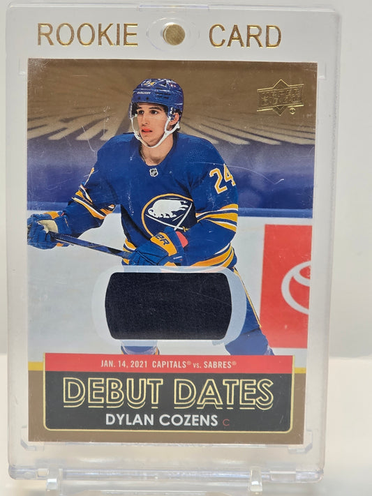 UD Debut Dates Jerseys #DD3 Dylan Cozens 2021-22