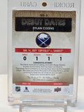 UD Debut Dates Jerseys #DD3 Dylan Cozens 2021-22