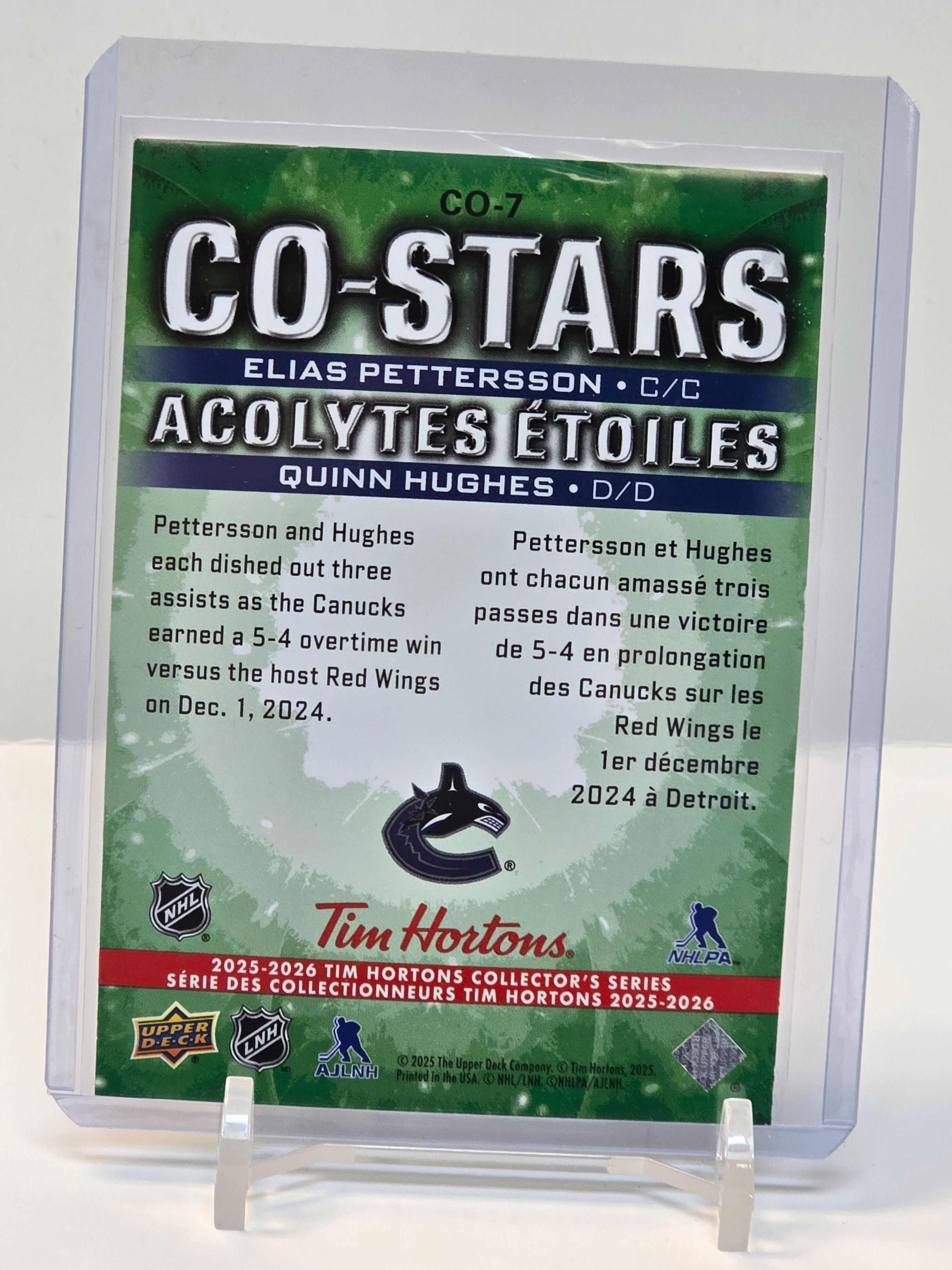 UD Co-Stars #CO7 Elias Pettersson/Quinn Hughes 2025-26