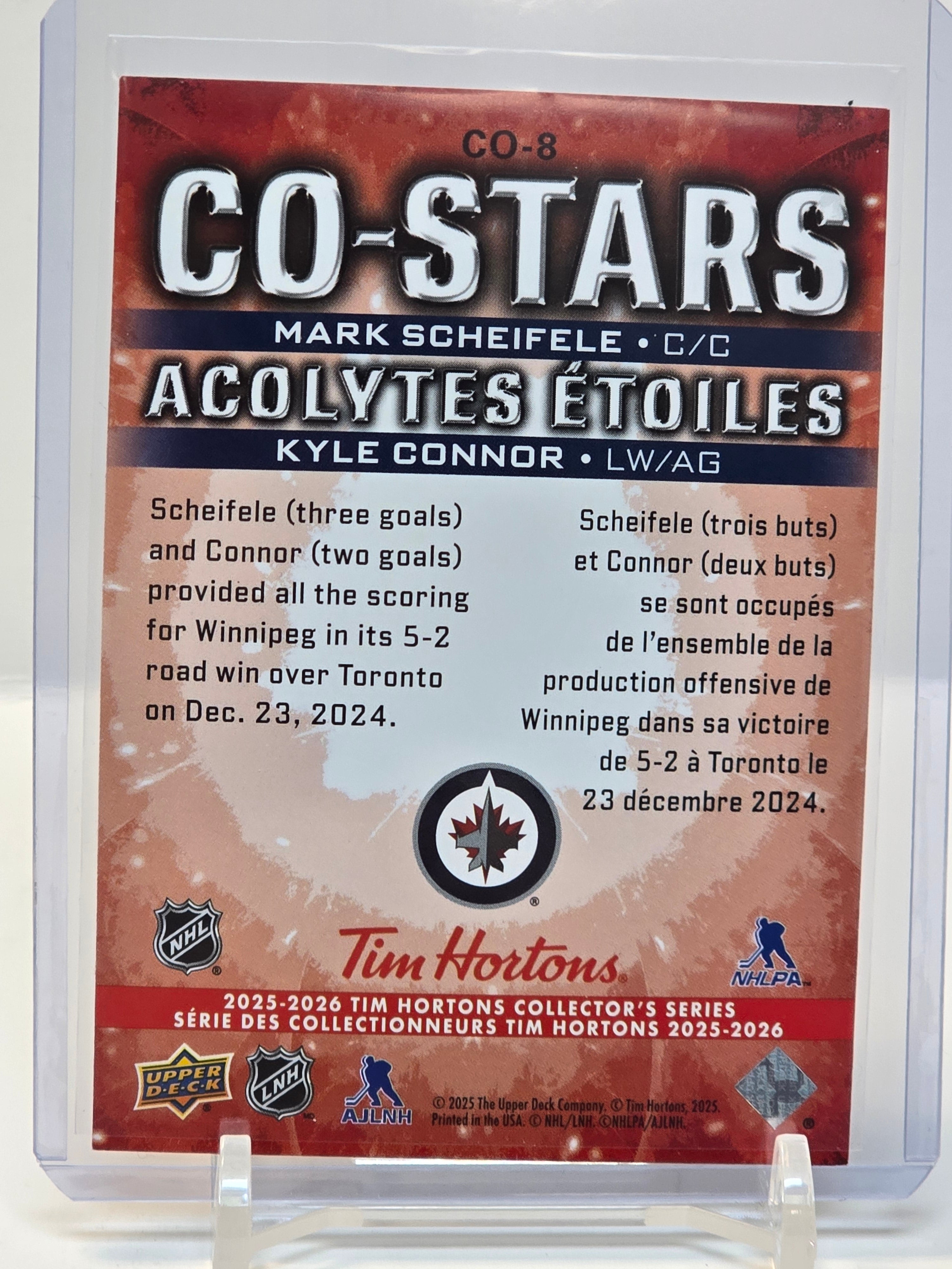 UD Co-Stars #CO8 Mark Scheifele/Kyle Connor 2025-26