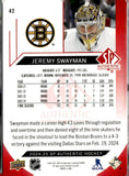 2024-25 SP Authentic Limited Red #42 Jeremy Swayman