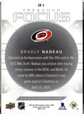 2024-25 SP Authentic Freshman Focus #FF1 Bradly Nadeau