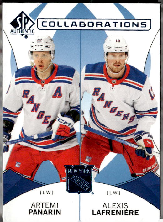 2024-25 SP Authentic Collaborations Blue #C6 Artemi Panarin/Alexis Lafreniere