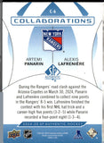 2024-25 SP Authentic Collaborations Blue #C6 Artemi Panarin/Alexis Lafreniere