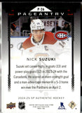 2024-25 SP Authentic Pageantry #P26 Nick Suzuki