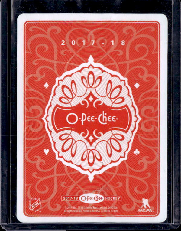 2017-18 O-Pee-Chee Playing Cards #9D David Pastrnak