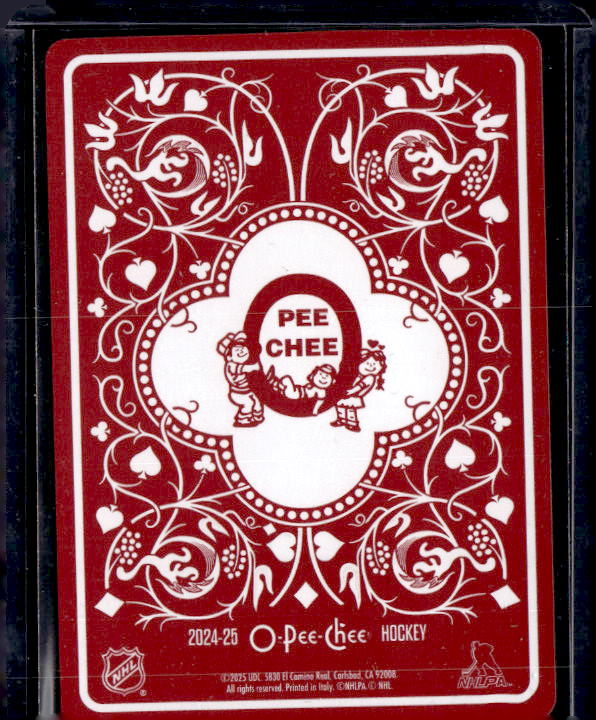 2024-25 O-Pee-Chee Playing Cards #JHEARTS Connor Bedard