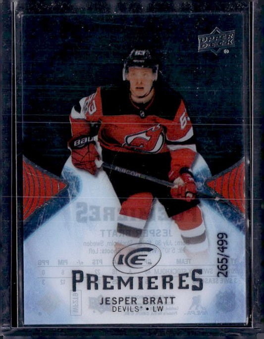 2017-18 Upper Deck Ice #155 Jesper Bratt 265/499 RC