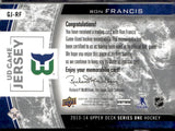 2013-14 Upper Deck Game Jerseys #GJRF Ron Francis 1D