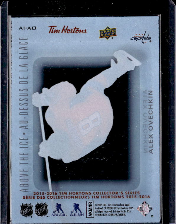 2015-16 Upper Deck Tim Hortons Above the Ice #AIAO Alexander Ovechkin