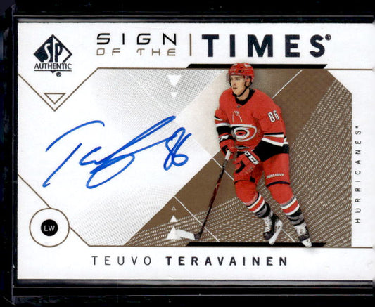 2018-19 SP Authentic Sign of the Times Inscriptions #SOTTTT Teuvo Teravainen