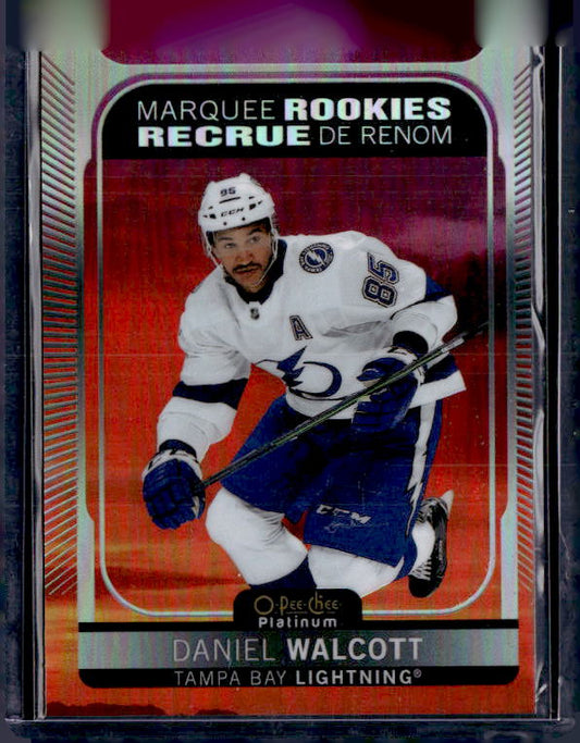 2021-22 O-Pee-Chee Platinum Orange Checkers #258 Daniel Walcott