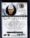 2017-18 SP Authentic #155 Jake DeBrusk FW RC 963/999