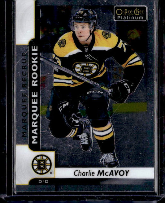 2017-18 O-Pee-Chee Platinum #155 Charlie McAvoy RC