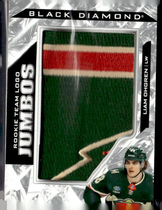 2024-25 Black Diamond Rookie Team Logo Jumbo Puzzle Patch #RTLLO Liam Ohgren