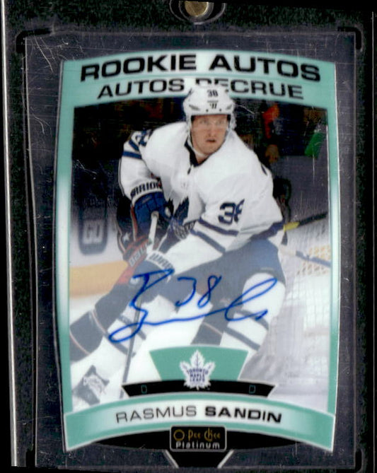 2019-20 O-Pee-Chee Platinum Rookie Autographs #RSA Rasmus Sandin A