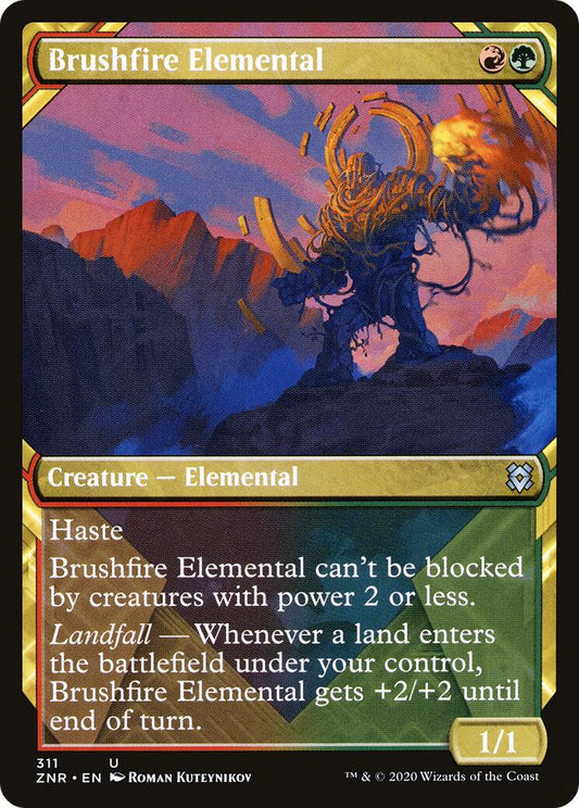 Brushfire Elemental (Showcase) [ZNR - 311]