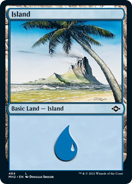 Island (484) (Foil Etched) [MH2 - 484]