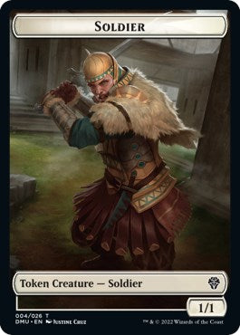 Soldier // Dragon Double-Sided Token