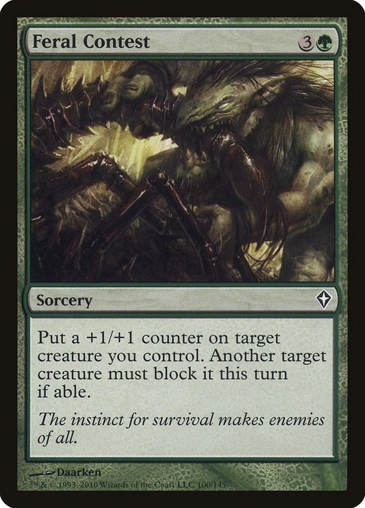 Feral Contest [WWK - 100]