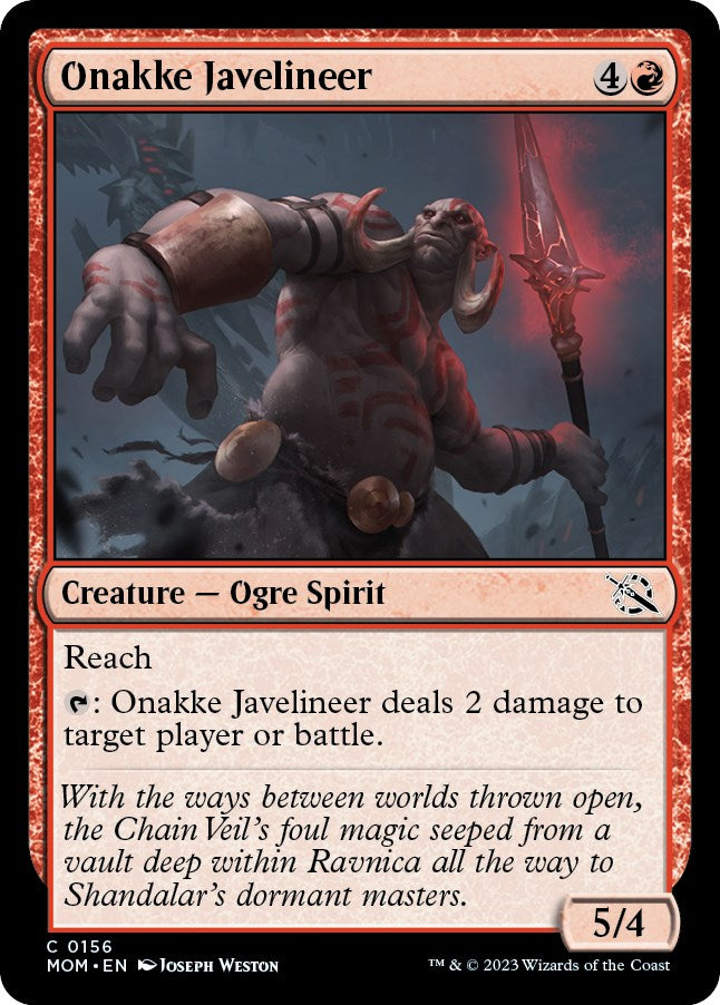 Onakke Javelineer [MOM - 156]