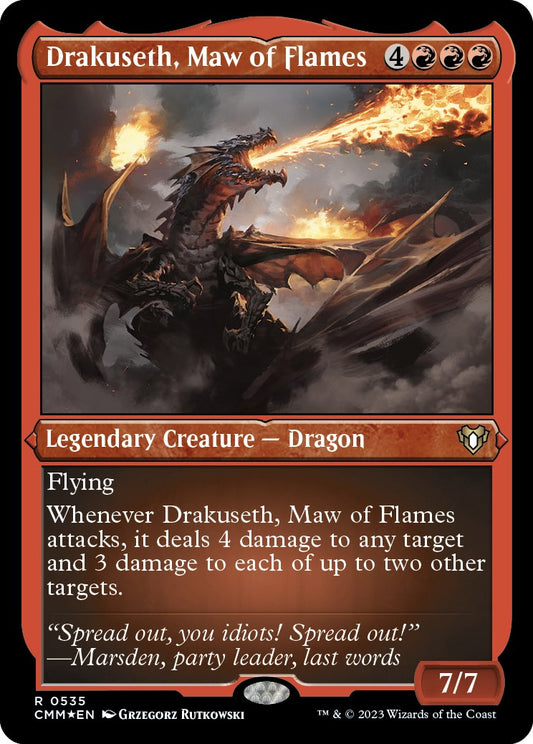 Drakuseth, Maw of Flames (Foil Etched) [CMM - 535]