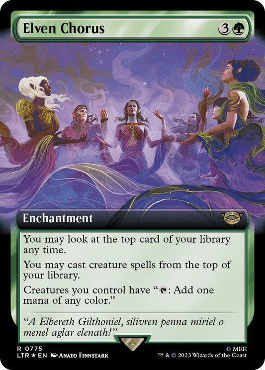 Elven Chorus (Extended Art) (Surge Foil) [LTR - 775]