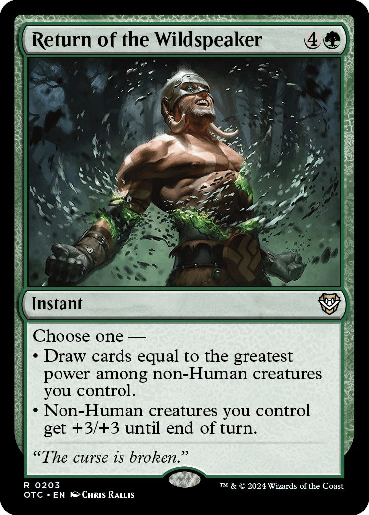 Return of the Wildspeaker [OTC - 203]