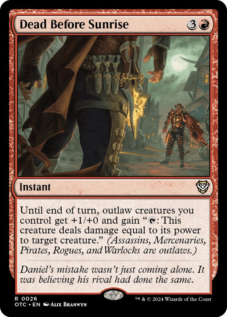 Dead Before Sunrise [OTC - 26]