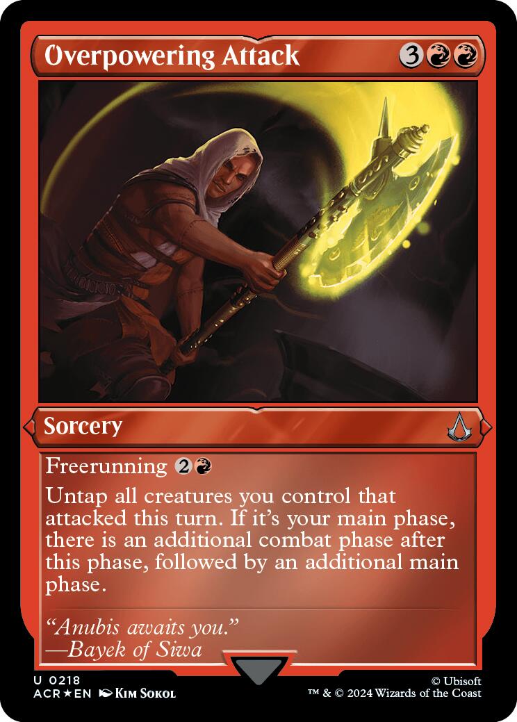 Overpowering Attack (Foil Etched) [ACR - 218]