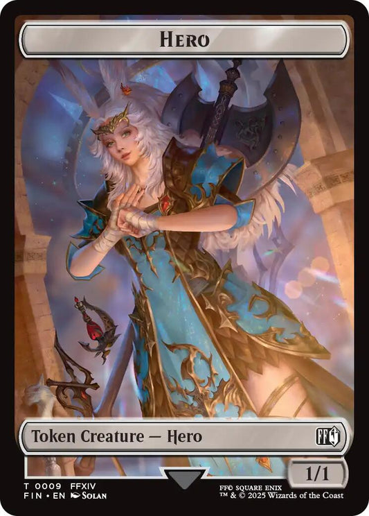 Hero (0009) // Treasure (0023) Double-Sided Token [FIN - 9 // 23]