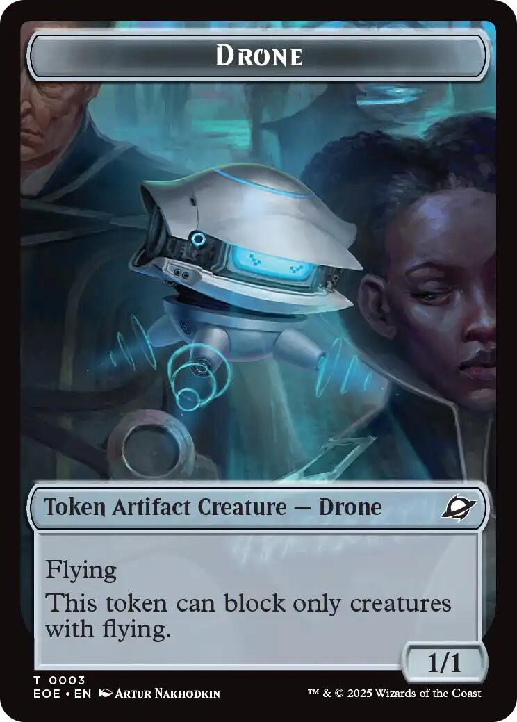 Drone // Lander (0005) Doubled-Sided Token [EOE - 3 // 5]