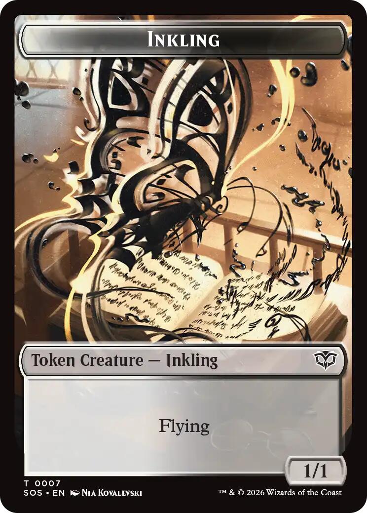 Inkling (0007) // Spirit (0011) Double-Sided Token