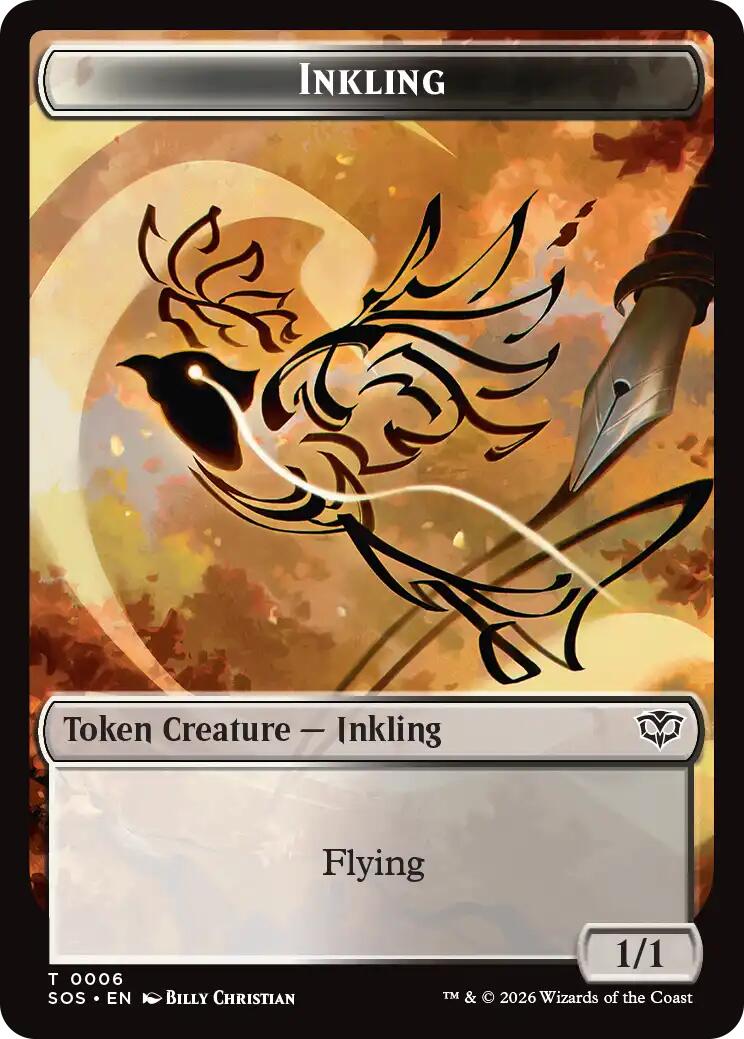 Inkling (0006) // Spirit (0010) Double-Sided Token