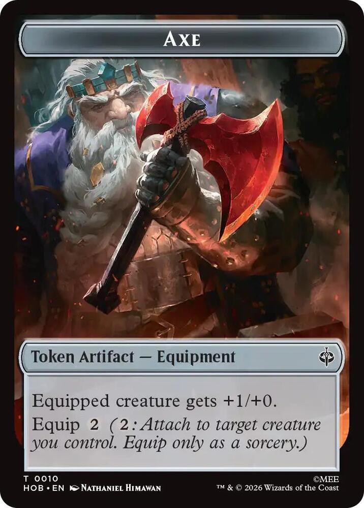 Bird Soldier // Axe Double-Sided Token (Back)