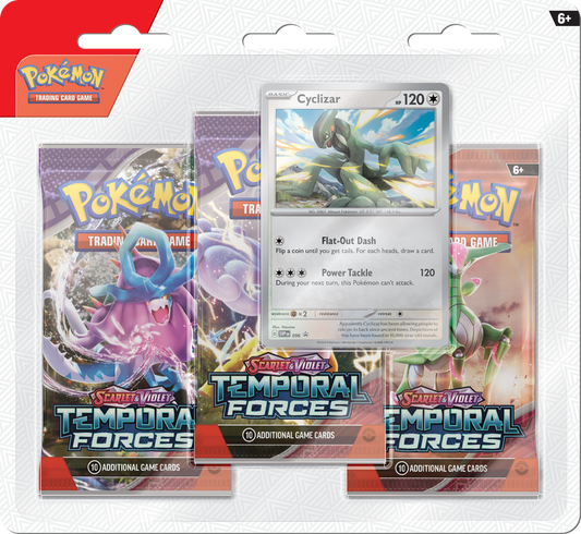 Pokémon : Temporal Forces - Cyclizar 3 Packs Blister