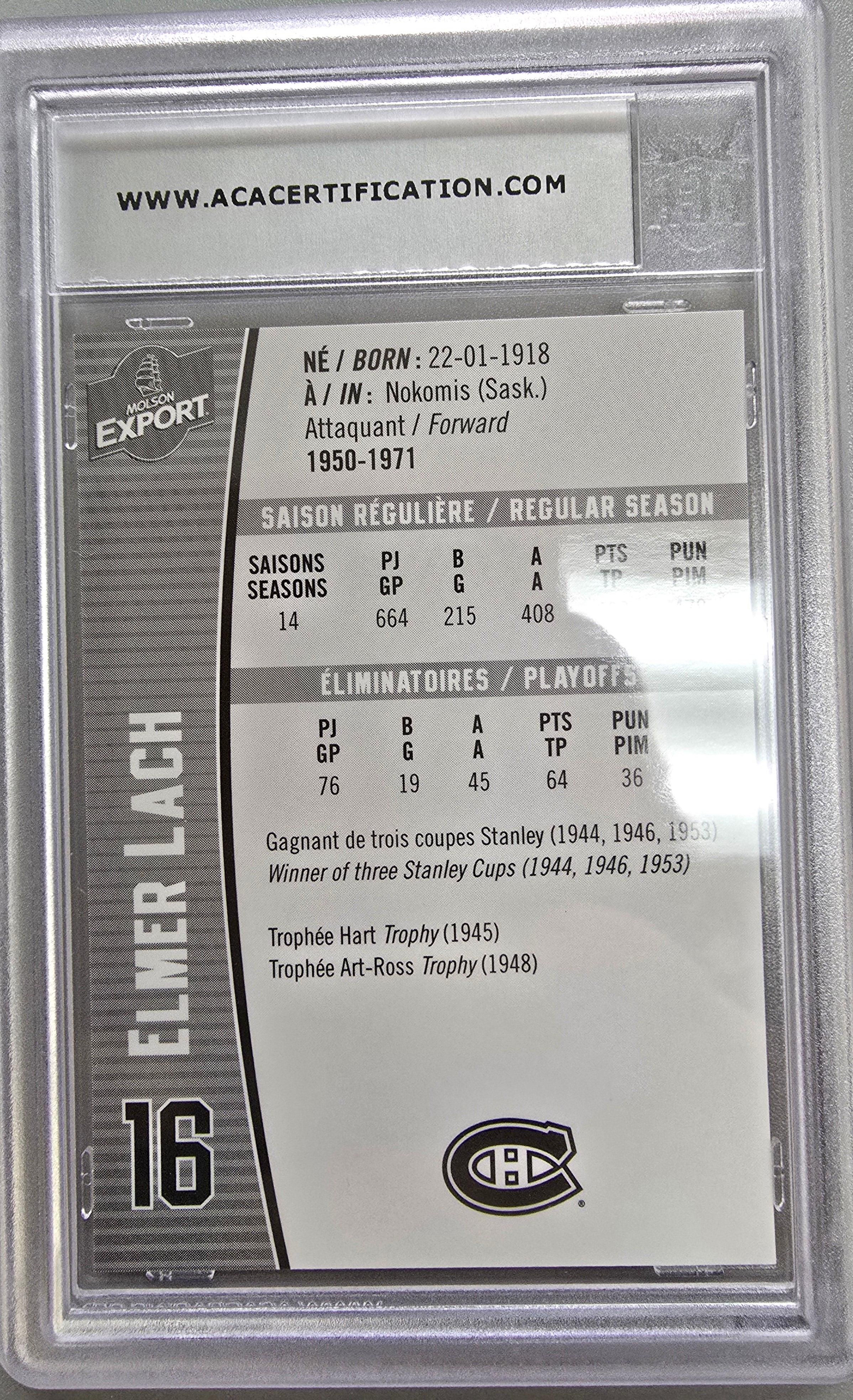 Elmer Lach #16