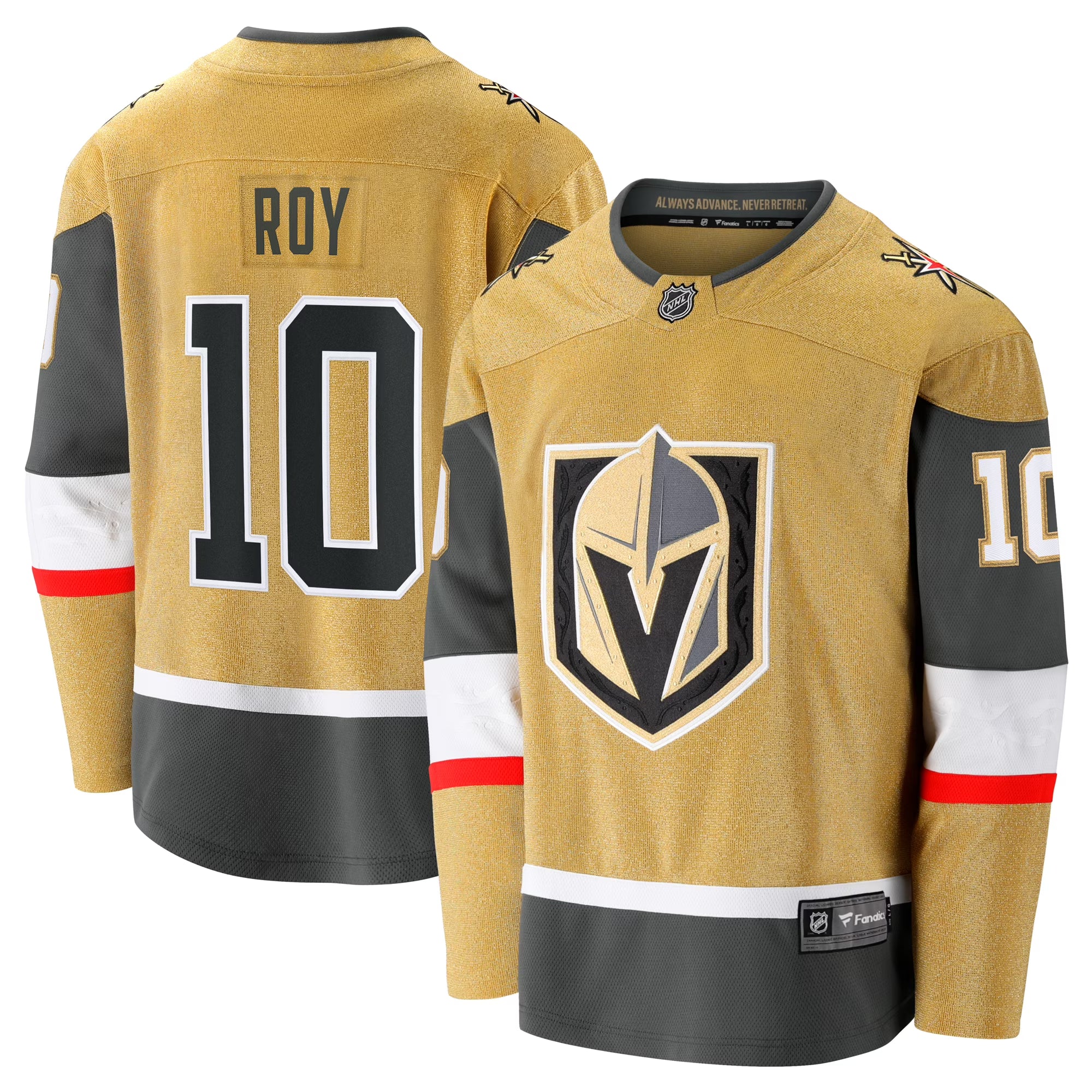 Golden Knights-Vegas- Fanatics Nicolas Roy gold breakaway